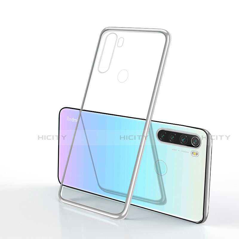 Funda Silicona Ultrafina Carcasa Transparente H02 para Xiaomi Redmi Note 8 (2021) Plata