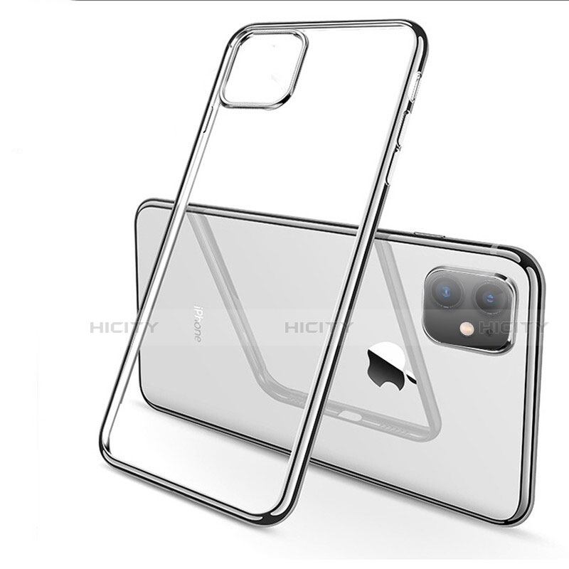 Funda Silicona Ultrafina Carcasa Transparente H03 para Apple iPhone 11 Plata