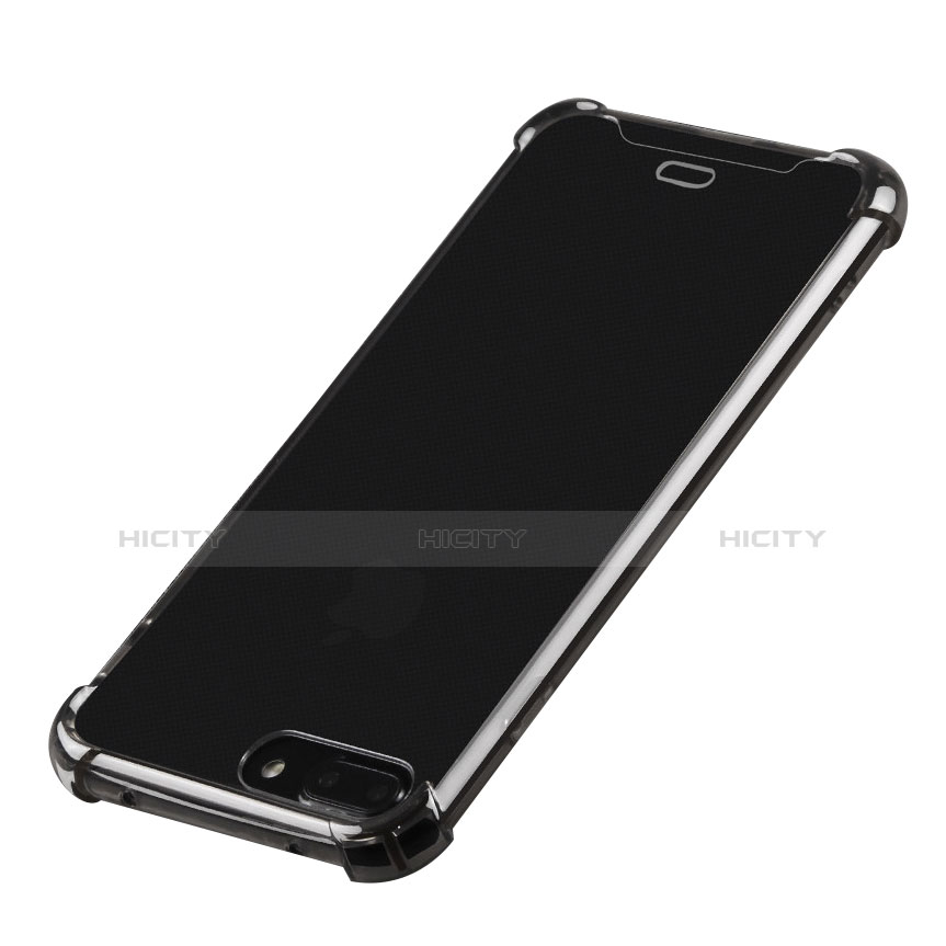 Funda Silicona Ultrafina Carcasa Transparente H03 para Apple iPhone 7 Plus Negro