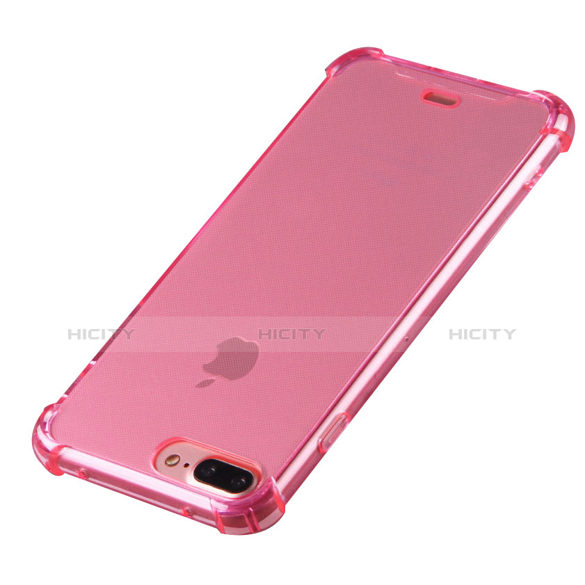 Funda Silicona Ultrafina Carcasa Transparente H03 para Apple iPhone 7 Plus Rosa