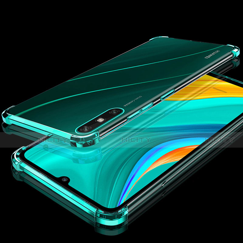 Funda Silicona Ultrafina Carcasa Transparente H03 para Huawei Enjoy 10e Verde