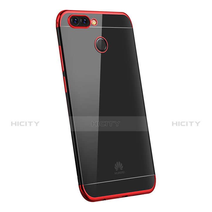 Funda Silicona Ultrafina Carcasa Transparente H03 para Huawei Enjoy 7S Rojo