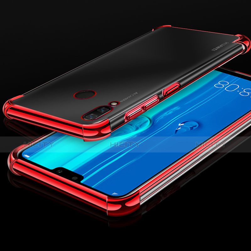 Funda Silicona Ultrafina Carcasa Transparente H03 para Huawei Enjoy 9 Plus Rojo