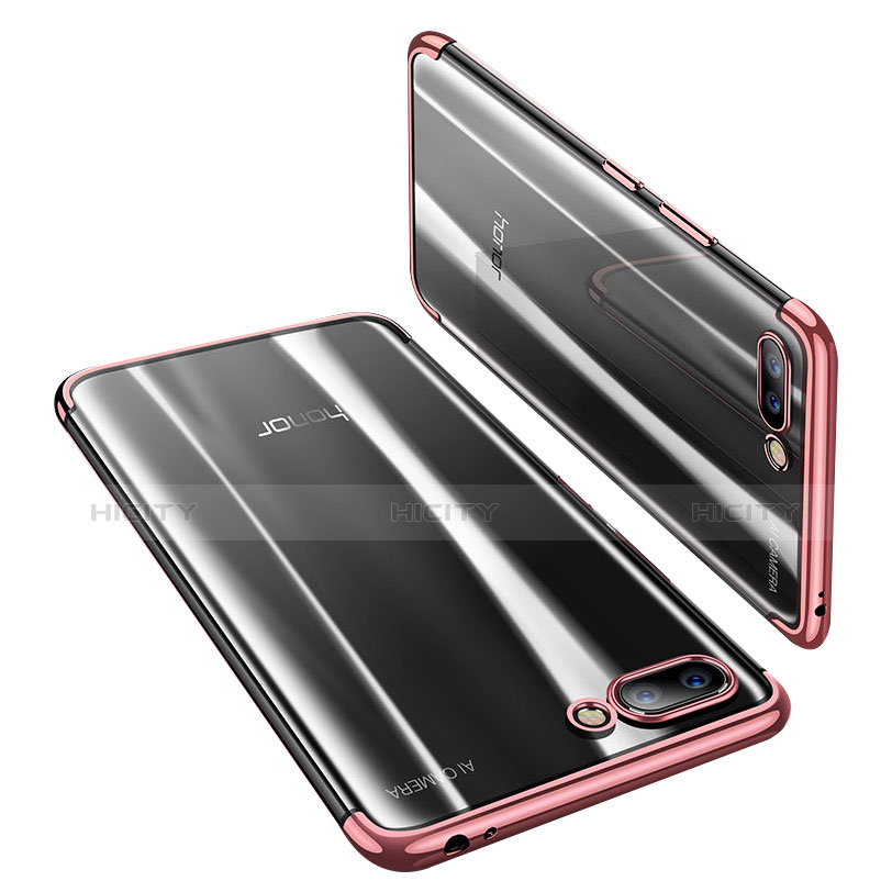 Funda Silicona Ultrafina Carcasa Transparente H03 para Huawei Honor 10 Oro Rosa