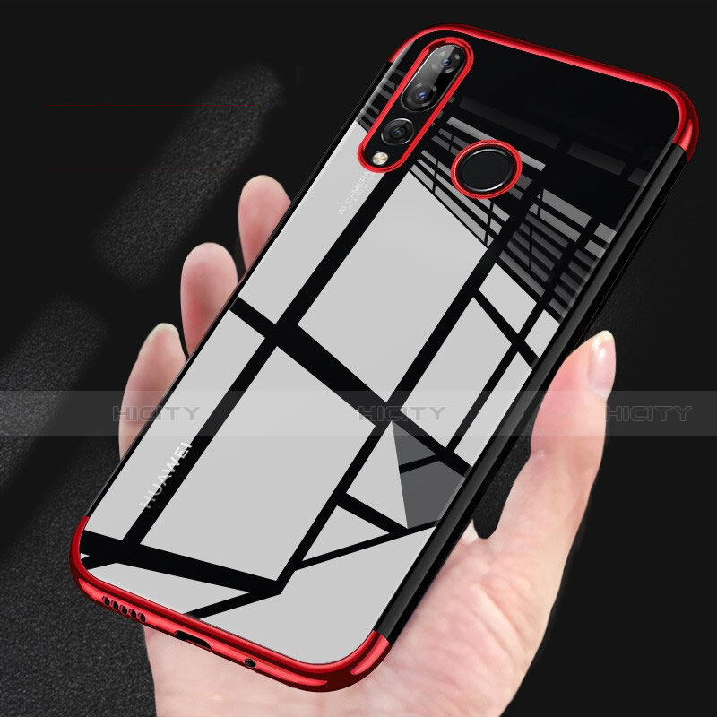 Funda Silicona Ultrafina Carcasa Transparente H03 para Huawei Honor 20 Lite Rojo