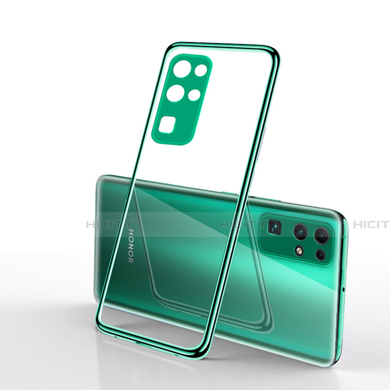 Funda Silicona Ultrafina Carcasa Transparente H03 para Huawei Honor 30 Verde