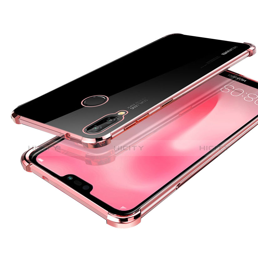 Funda Silicona Ultrafina Carcasa Transparente H03 para Huawei Nova 3 Oro Rosa