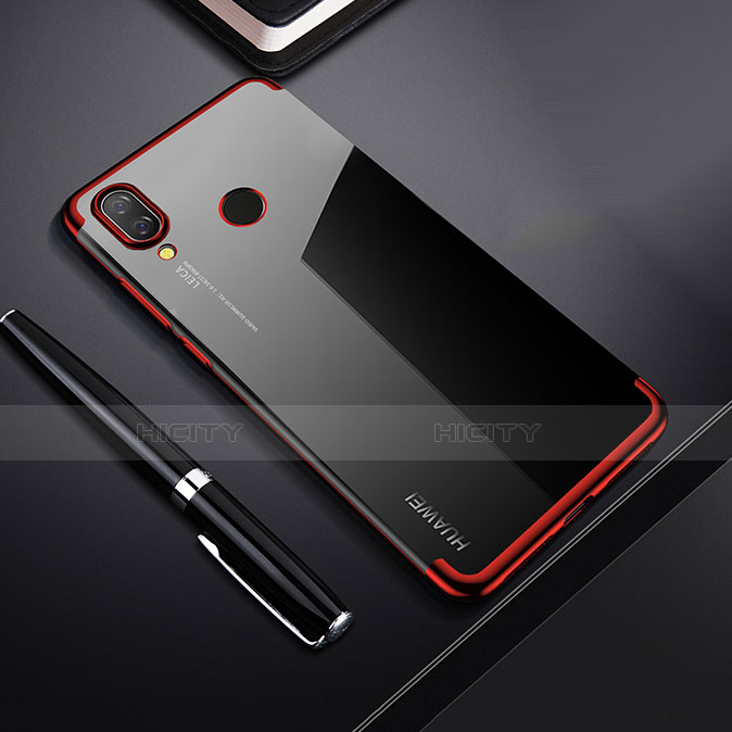 Funda Silicona Ultrafina Carcasa Transparente H03 para Huawei Nova 3i Rojo