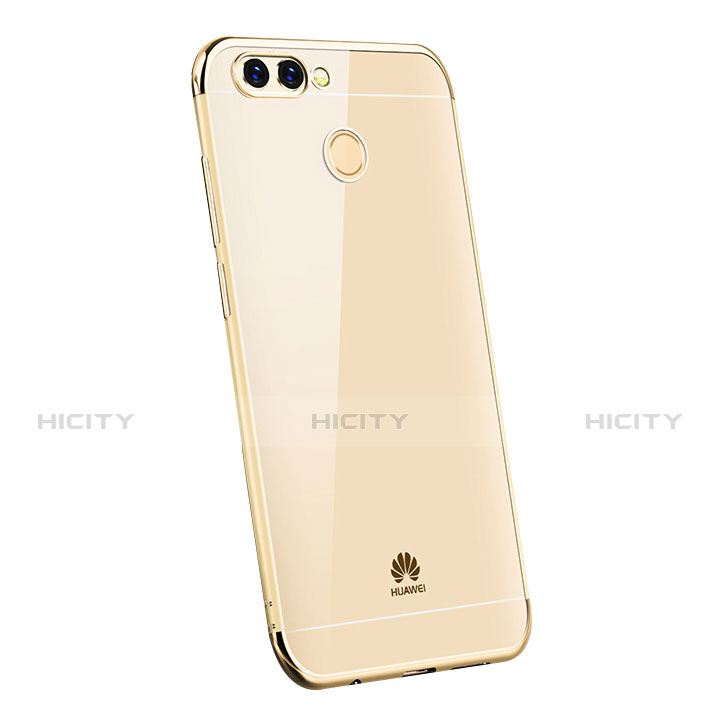 Funda Silicona Ultrafina Carcasa Transparente H03 para Huawei P Smart Oro