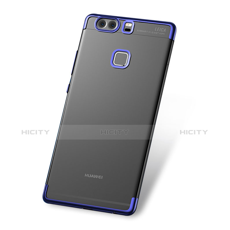 Funda Silicona Ultrafina Carcasa Transparente H03 para Huawei P9 Plus Azul