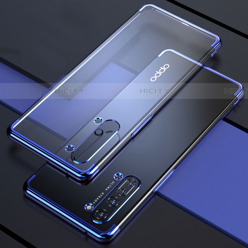 Funda Silicona Ultrafina Carcasa Transparente H03 para Oppo Find X2 Lite Azul