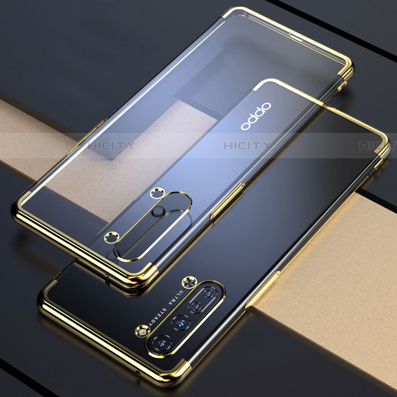 Funda Silicona Ultrafina Carcasa Transparente H03 para Oppo Find X2 Lite Oro