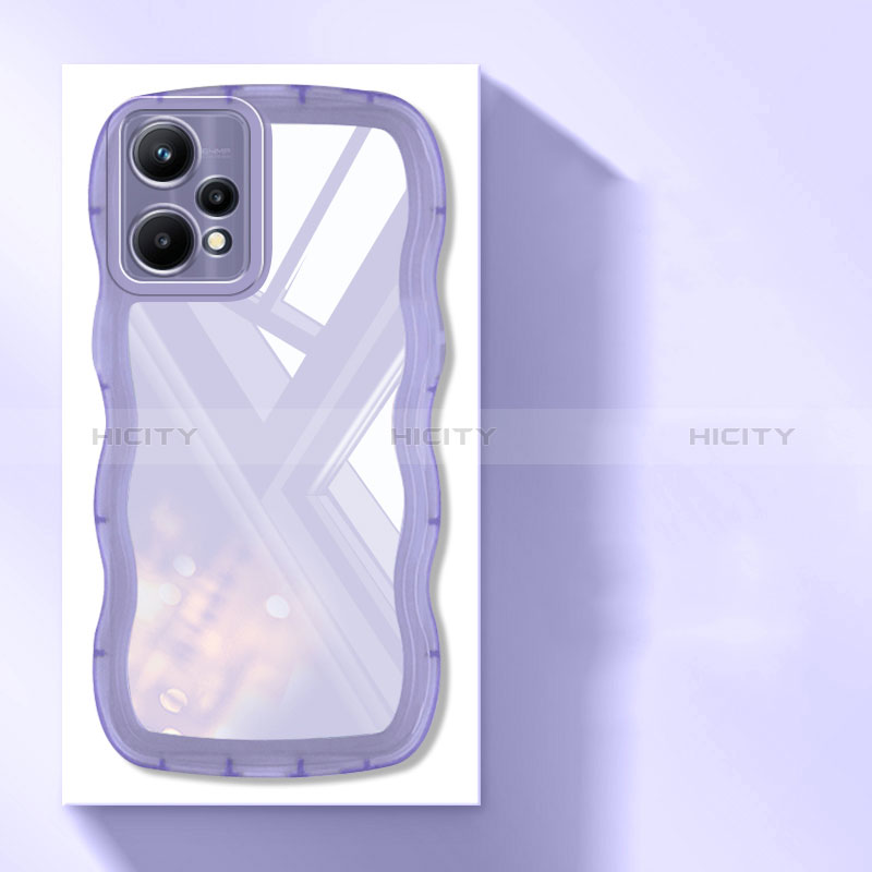 Funda Silicona Ultrafina Carcasa Transparente H03 para Realme 9 4G Morado