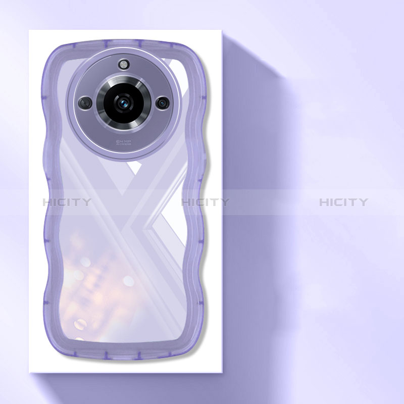 Funda Silicona Ultrafina Carcasa Transparente H03 para Realme Narzo 60 5G Morado