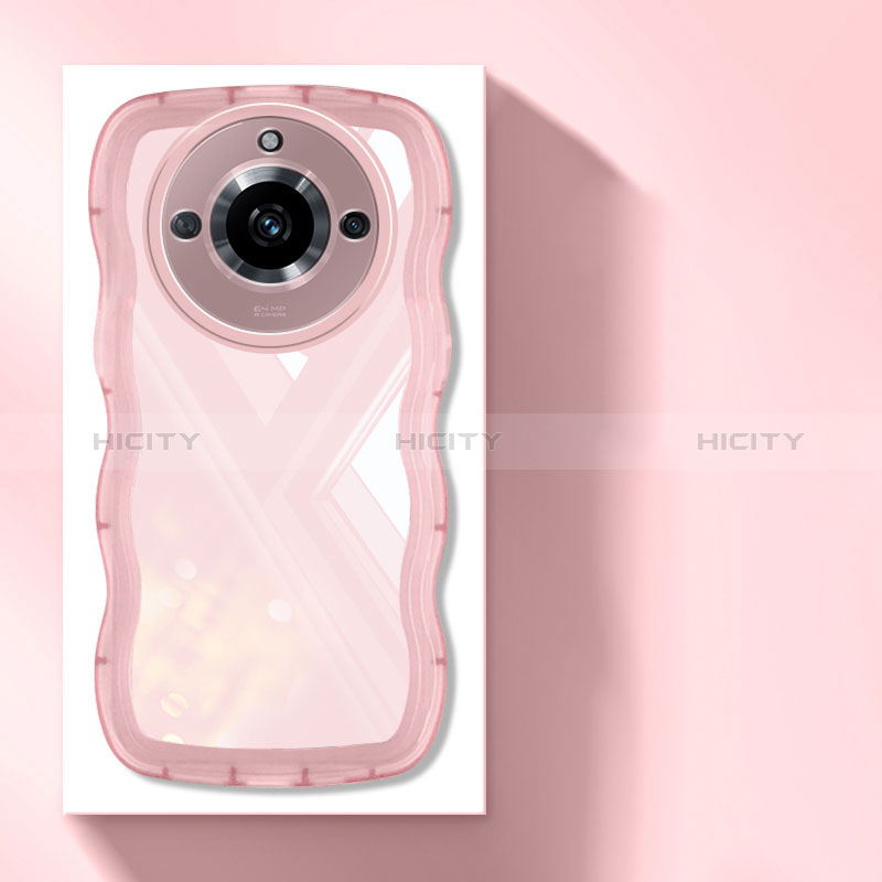 Funda Silicona Ultrafina Carcasa Transparente H03 para Realme Narzo 60 5G Rosa