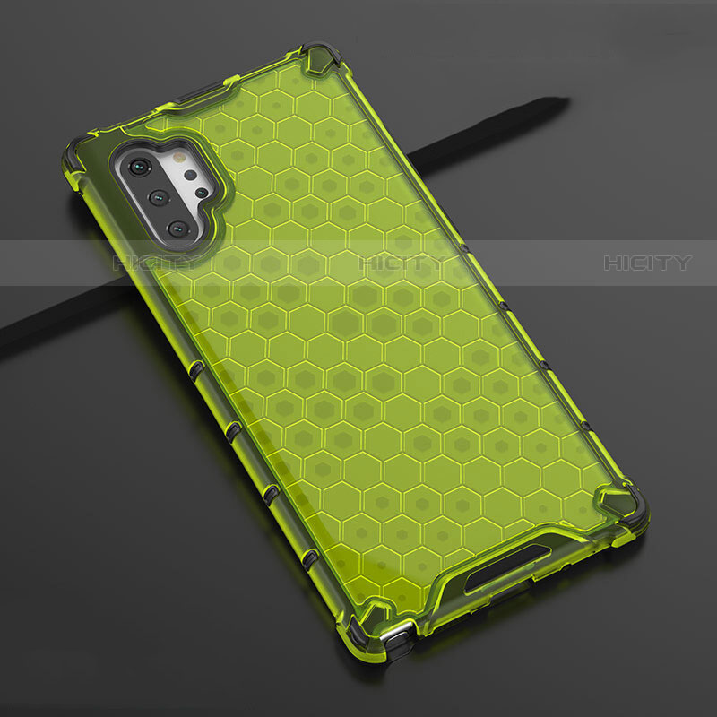 Funda Silicona Ultrafina Carcasa Transparente H03 para Samsung Galaxy Note 10 Plus Verde