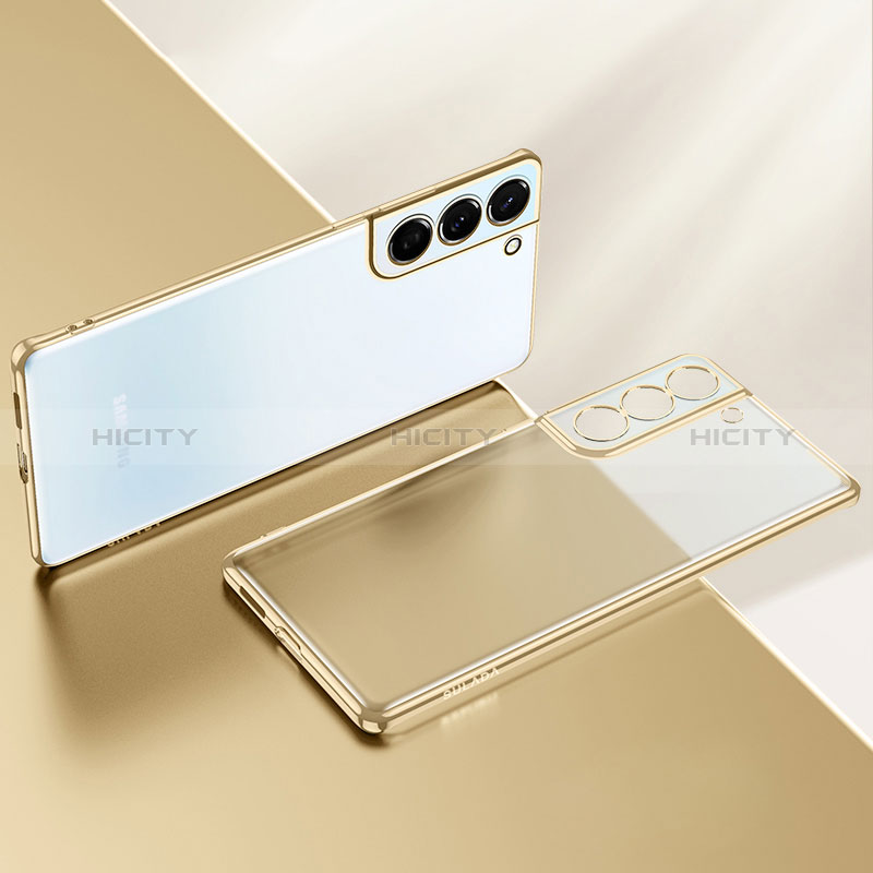 Funda Silicona Ultrafina Carcasa Transparente H03 para Samsung Galaxy S24 5G Oro