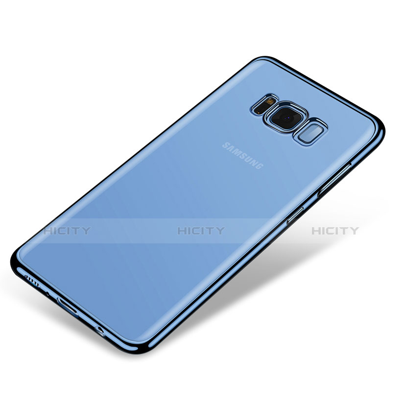 Funda Silicona Ultrafina Carcasa Transparente H03 para Samsung Galaxy S8 Plus Azul