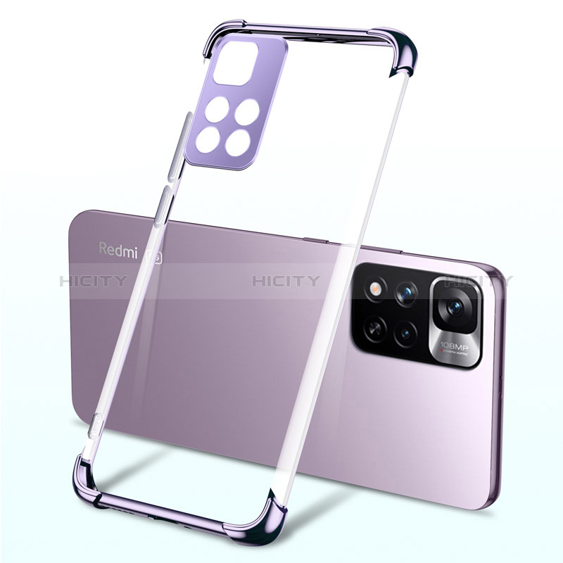 Funda Silicona Ultrafina Carcasa Transparente H03 para Xiaomi Mi 11i 5G (2022) Morado