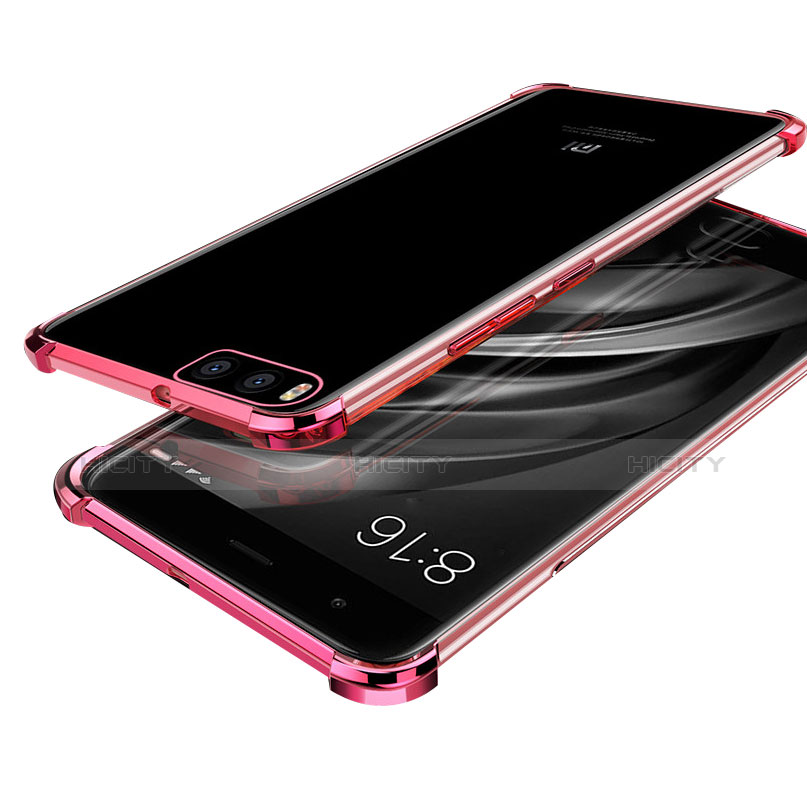 Funda Silicona Ultrafina Carcasa Transparente H03 para Xiaomi Mi 6 Oro Rosa