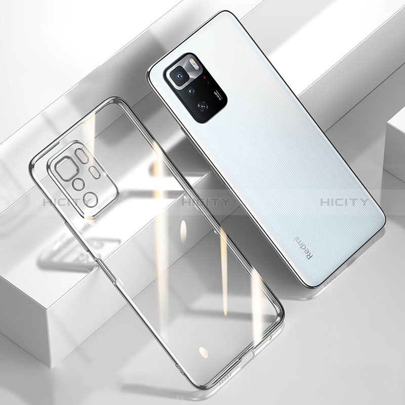 Funda Silicona Ultrafina Carcasa Transparente H03 para Xiaomi Poco X3 GT 5G Plata