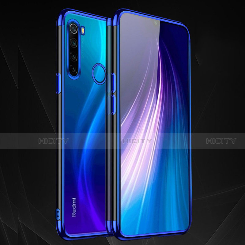 Funda Silicona Ultrafina Carcasa Transparente H03 para Xiaomi Redmi Note 8 Azul