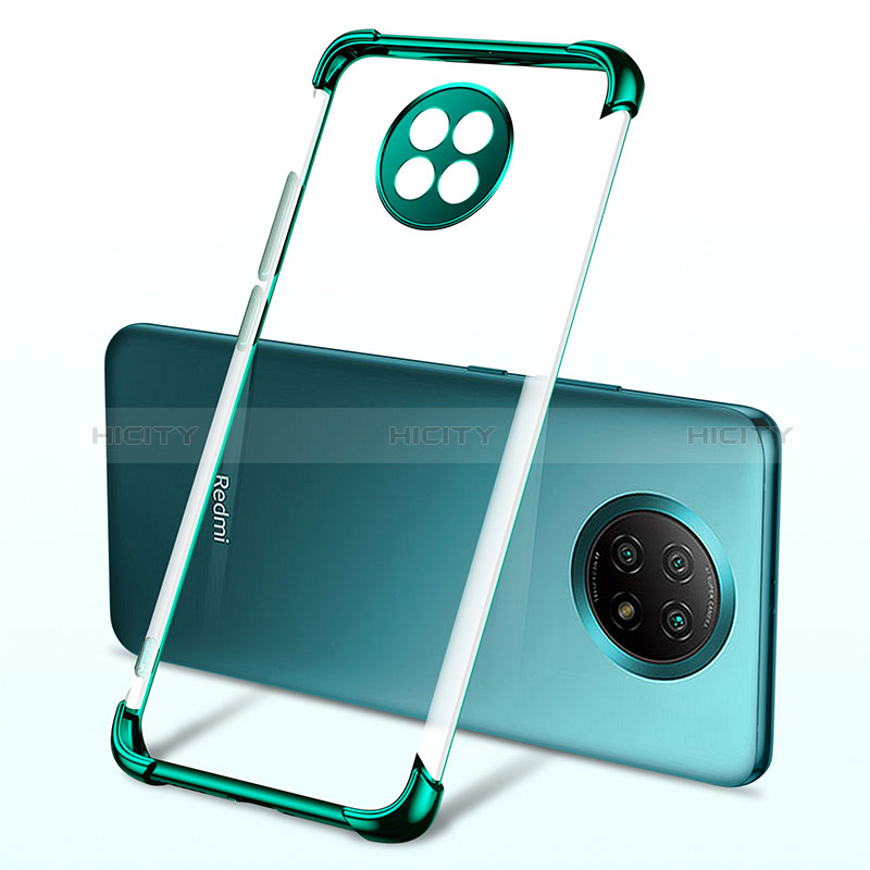 Funda Silicona Ultrafina Carcasa Transparente H03 para Xiaomi Redmi Note 9T 5G Verde