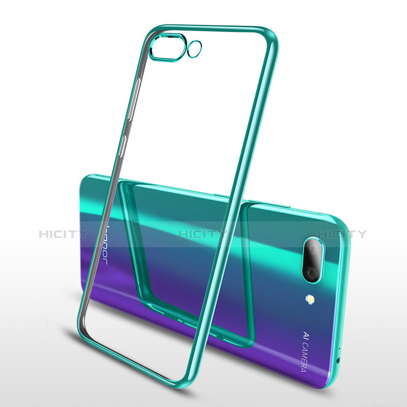 Funda Silicona Ultrafina Carcasa Transparente H04 para Huawei Honor 10 Verde