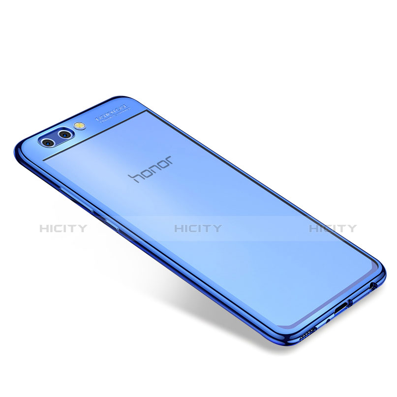 Funda Silicona Ultrafina Carcasa Transparente H04 para Huawei Honor V10 Azul