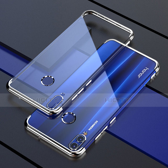 Funda Silicona Ultrafina Carcasa Transparente H04 para Huawei Honor View 10 Lite Plata