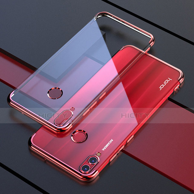 Funda Silicona Ultrafina Carcasa Transparente H04 para Huawei Honor View 10 Lite Rojo