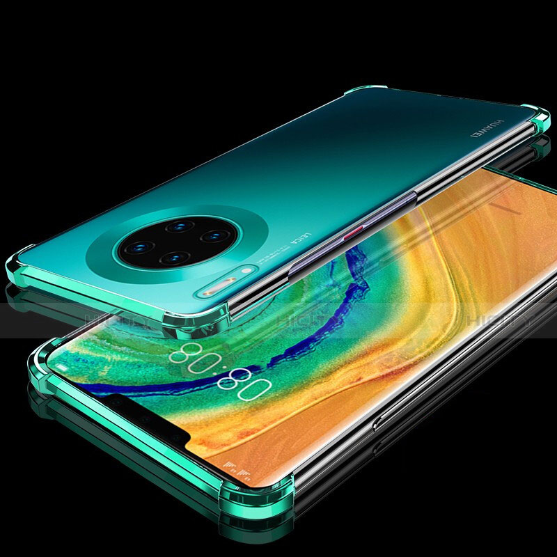 Funda Silicona Ultrafina Carcasa Transparente H04 para Huawei Mate 30 Verde