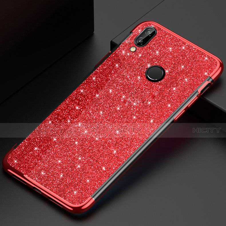 Funda Silicona Ultrafina Carcasa Transparente H04 para Huawei P20 Lite Rojo