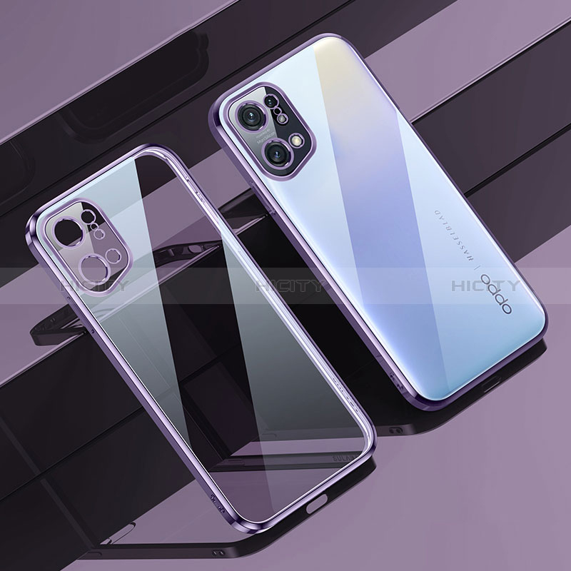 Funda Silicona Ultrafina Carcasa Transparente H04 para Oppo Find X5 5G