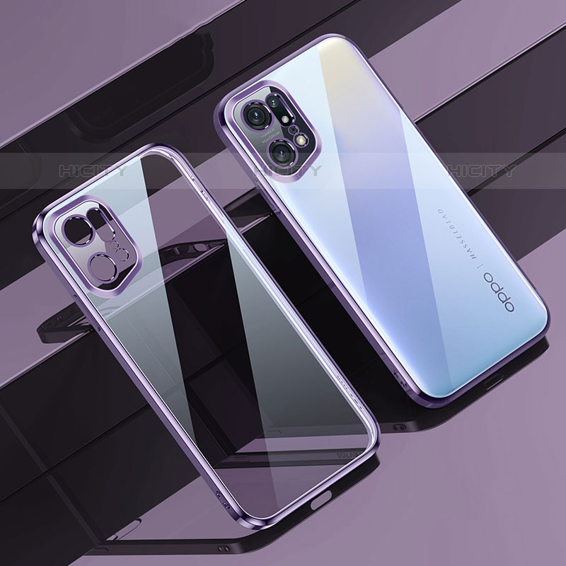 Funda Silicona Ultrafina Carcasa Transparente H04 para Oppo Find X5 Pro 5G