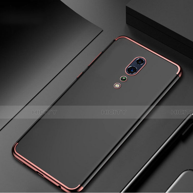 Funda Silicona Ultrafina Carcasa Transparente H04 para Oppo Reno Z Oro Rosa