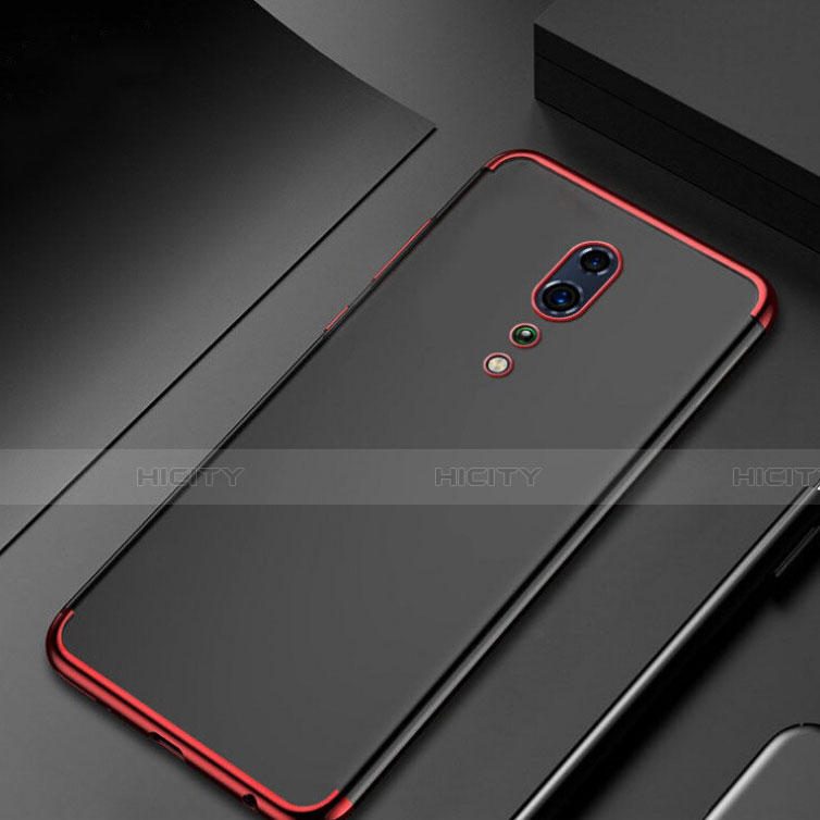 Funda Silicona Ultrafina Carcasa Transparente H04 para Oppo Reno Z Rojo