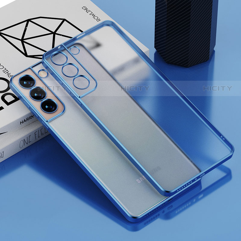 Funda Silicona Ultrafina Carcasa Transparente H04 para Samsung Galaxy S23 5G Azul