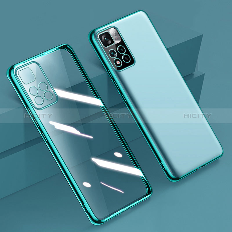 Funda Silicona Ultrafina Carcasa Transparente H04 para Xiaomi Mi 11i 5G (2022) Verde