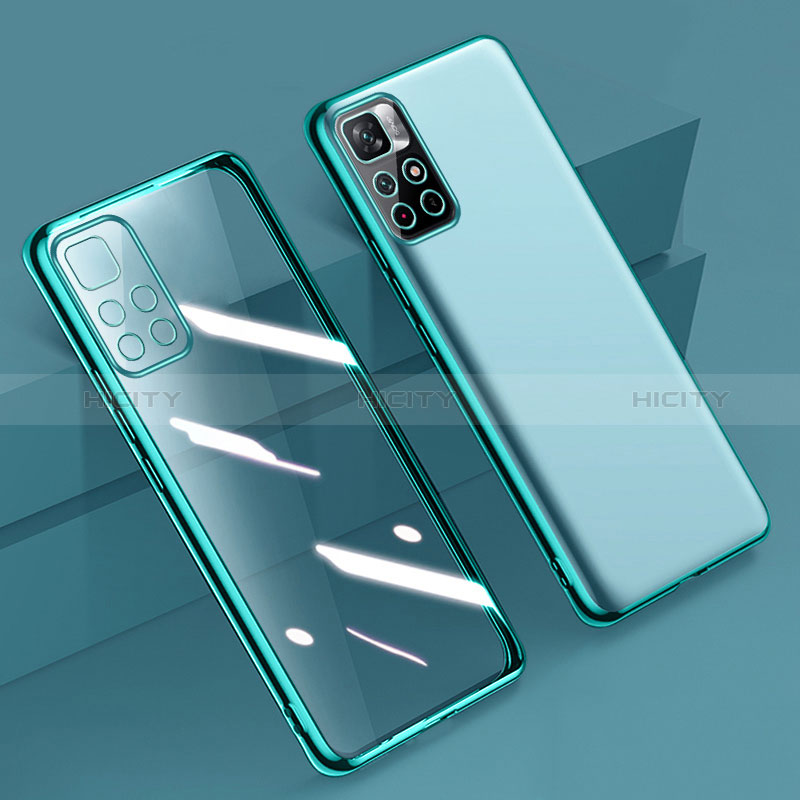 Funda Silicona Ultrafina Carcasa Transparente H04 para Xiaomi Redmi Note 11 5G Verde