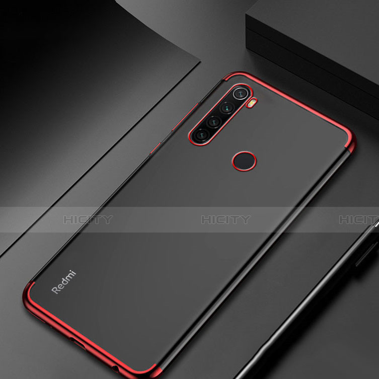 Funda Silicona Ultrafina Carcasa Transparente H04 para Xiaomi Redmi Note 8 Rojo