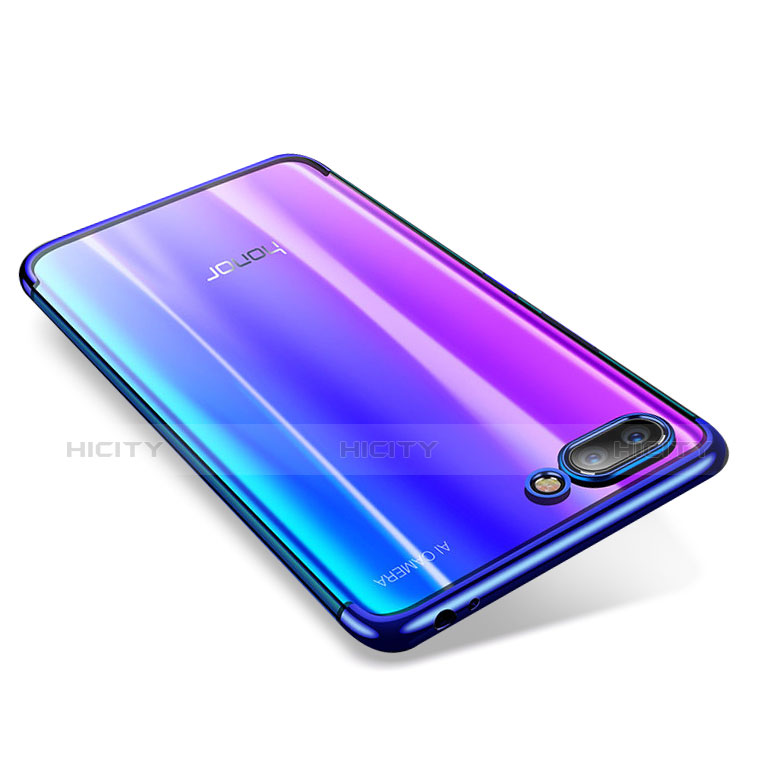 Funda Silicona Ultrafina Carcasa Transparente H05 para Huawei Honor 10 Azul