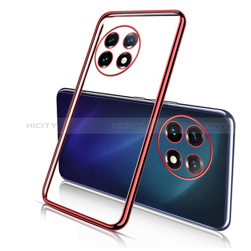 Funda Silicona Ultrafina Carcasa Transparente H05 para OnePlus Ace 2 5G Rojo