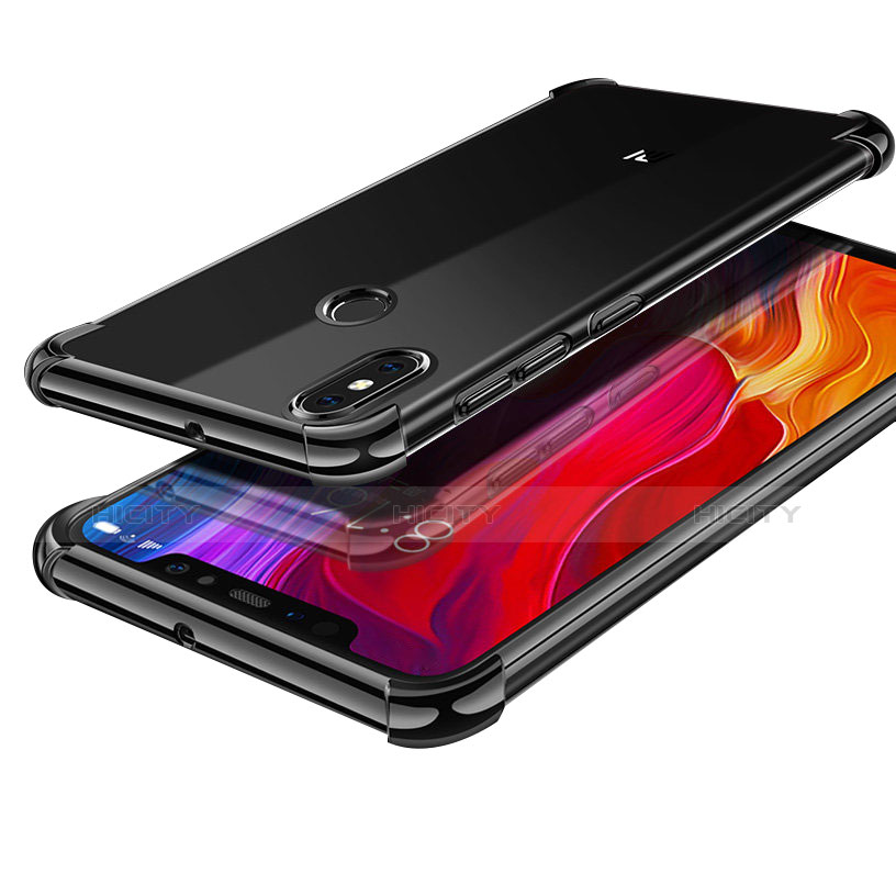 Funda Silicona Ultrafina Carcasa Transparente H05 para Xiaomi Mi 8 Negro