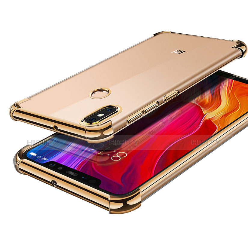 Funda Silicona Ultrafina Carcasa Transparente H05 para Xiaomi Mi 8 Oro