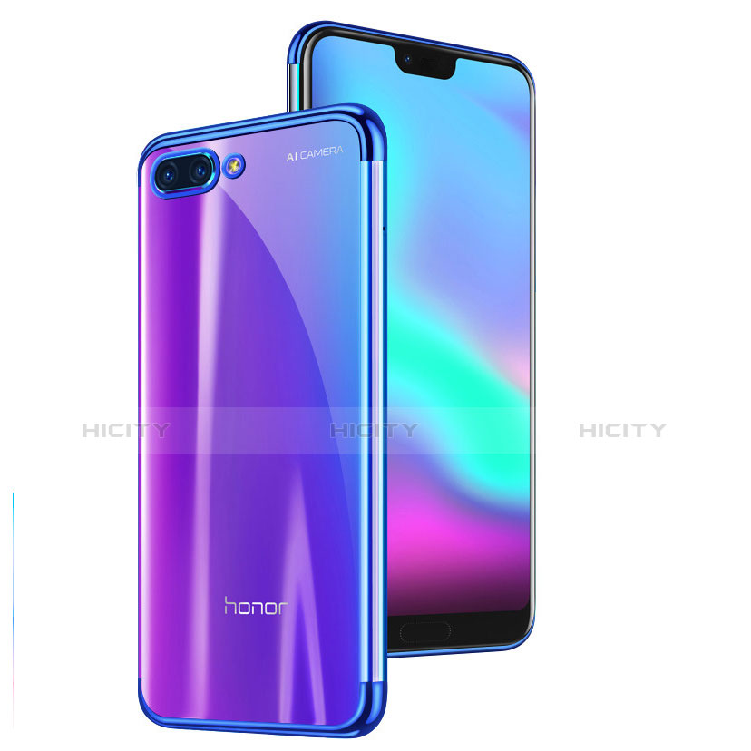 Funda Silicona Ultrafina Carcasa Transparente H06 para Huawei Honor 10 Azul