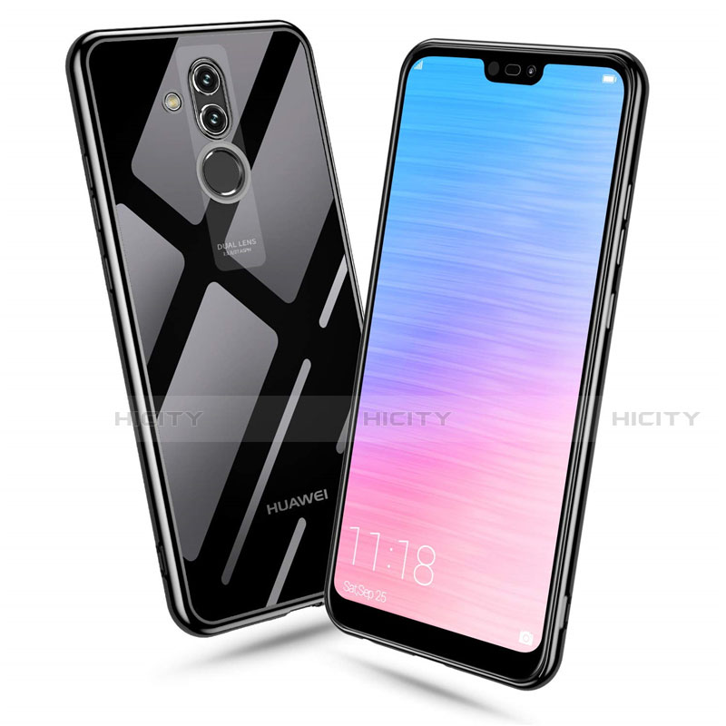 Funda Silicona Ultrafina Carcasa Transparente H06 para Huawei Mate 20 Lite Negro