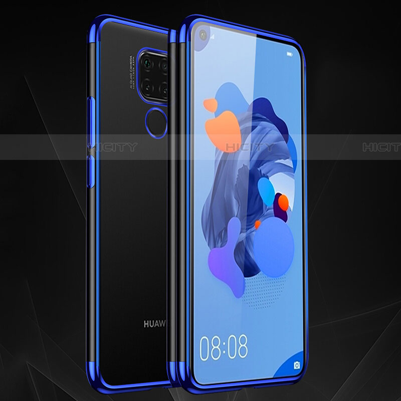 Funda Silicona Ultrafina Carcasa Transparente H06 para Huawei Nova 5i Pro Azul