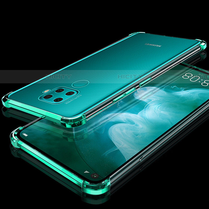 Funda Silicona Ultrafina Carcasa Transparente H07 para Huawei Mate 30 Lite Verde