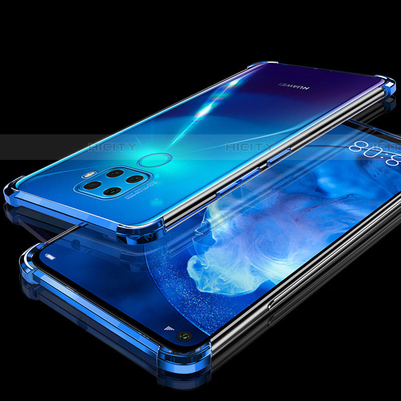 Funda Silicona Ultrafina Carcasa Transparente H07 para Huawei Nova 5z Azul